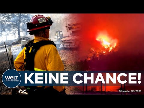USA: "47 Grad und Rekordtrockenheit!" Wald- und Buschbrände in Kalifornien! Kampf gegen das Feuer!