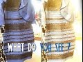 white and gold blue and black dress explained.
