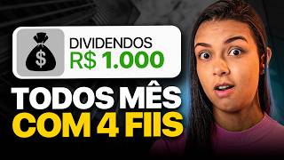 EARN R$1,000 EVERY MONTH WITH JUST 4 REAL ESTATE FUNDS [No need to reinvent the wheel]