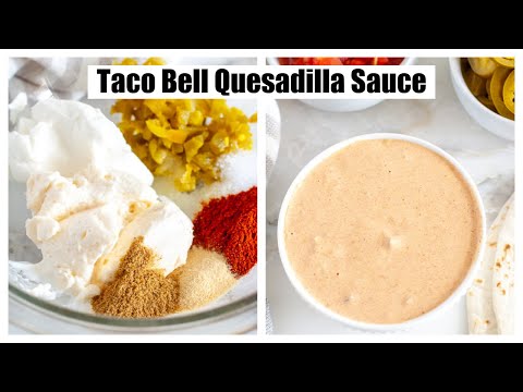 Taco Bell Quesadilla Sauce // Creamy Jalapeno Sauce