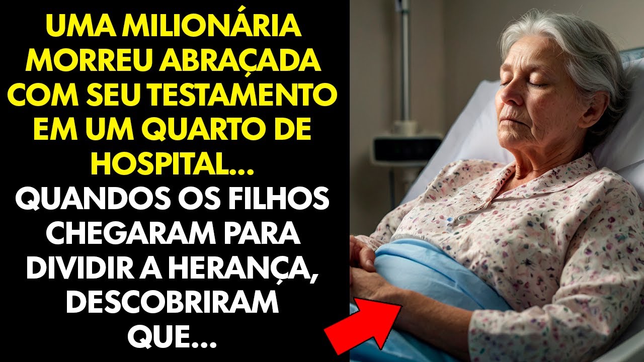 MILIONÁRIA SE FOI ABRAÇADA AO TESTAMENTO... QUANDO OS FILHOS CHEGARAM, DESCOBRIRAM ALGO CHOCANTE...