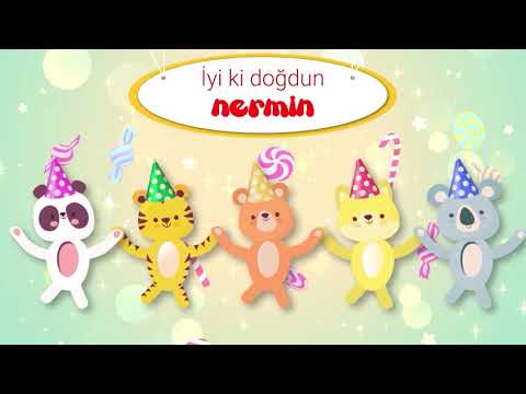 İyi ki Doğdun NERMİN - İsme Özel Kırmızı Balık Doğum Günü Şarkısı