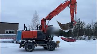 Hitachi ZX 170 W Wheeled excavator with tipper wagon and a wheel excavator for sale - Image 4 | Machineryline GB Hitachi ZX 170 W Wheeled excavator with tipper wagon and a wheel excavator | Image 4 - Machineryline