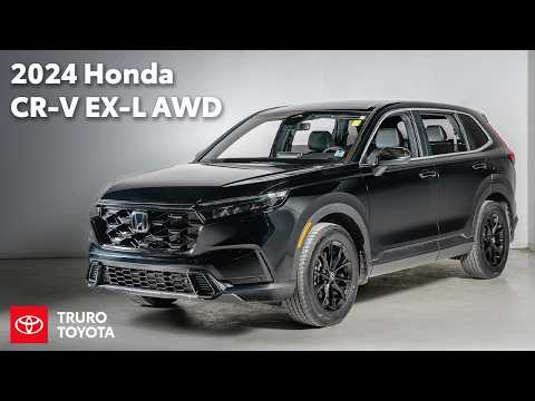 2024 Honda CR-V Hybrid EX-L AWD in Black for sale at Truro Toyota in Truro, NS