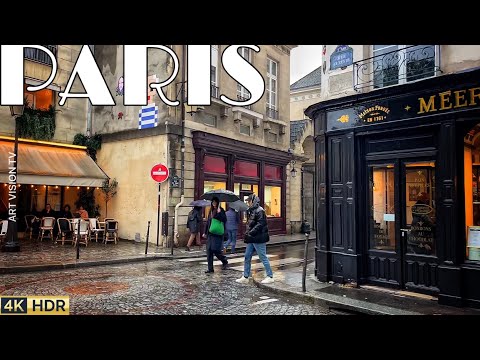 🇫🇷[PARIS 4K] WALK IN PARIS "RAINY DAY PARIS MARAIS WALK" (4K60 FPS VERSION) 12/MARCH/2024