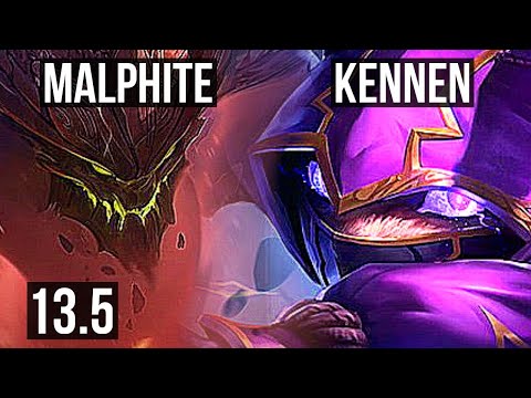 MALPHITE vs KENNEN (TOP) | 5/1/5, Rank 8 Malph | KR Grandmaster | 13.5
