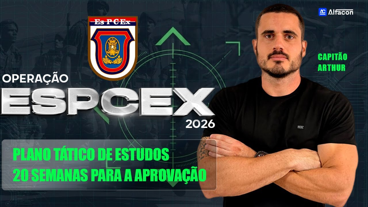 EsPCEx: Plano Tático 20 Semanas com Capitão Arthur e Julian Quintanilha. Participe!