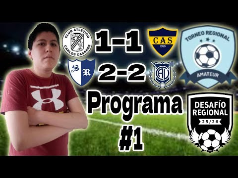 Palpitamos el inicio del Regional Amateur. Info de todos los equipos. Dos empates hasta ahora. DR 1