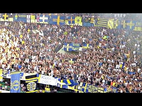 coro Hellas Verona l Stan arrivando i gialloblu (letra, lyrics, testo)