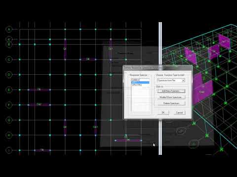 define a response  spectrum function  in Etabs
