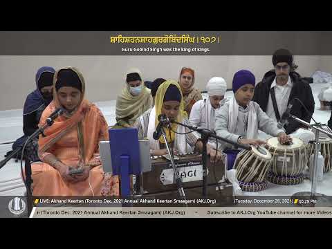 050 Bibi Mansimar Kaur Jee Toronto Tuesday Evening Toronto Dec 2021 Annual Akhand Keertan Smaagam