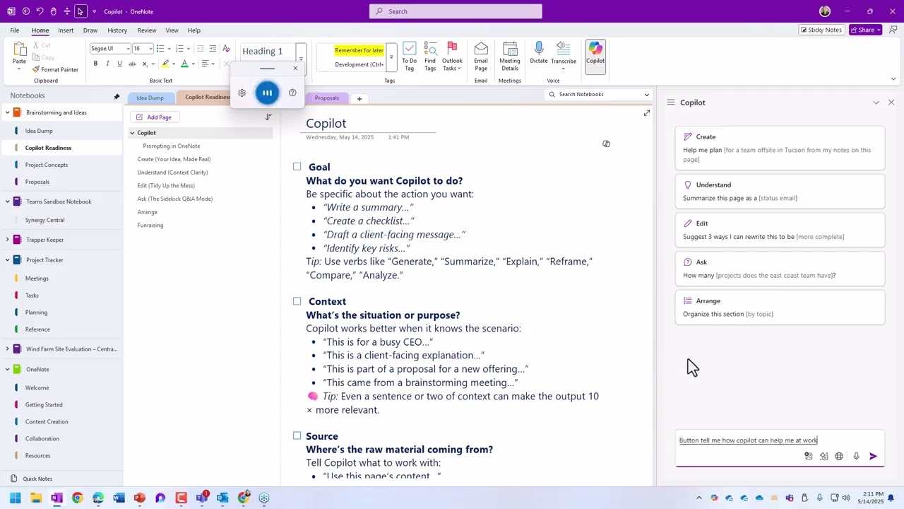M365 Copilot in OneNote - Virtual IT Webinar