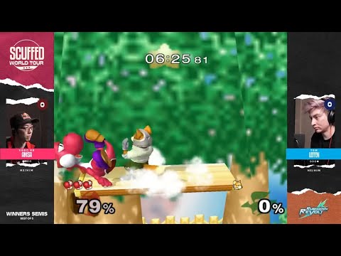 Leffen (Fox) vs. aMSa (Yoshi) | Scuffed World Tour Melee Winners Semis