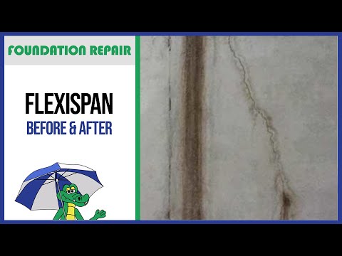 🐊Crack Fillers: FlexiSpan Before & After | Foundation Repair