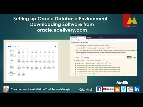 Setting up Oracle Database Environment Downloading Software from oracle edelivery com