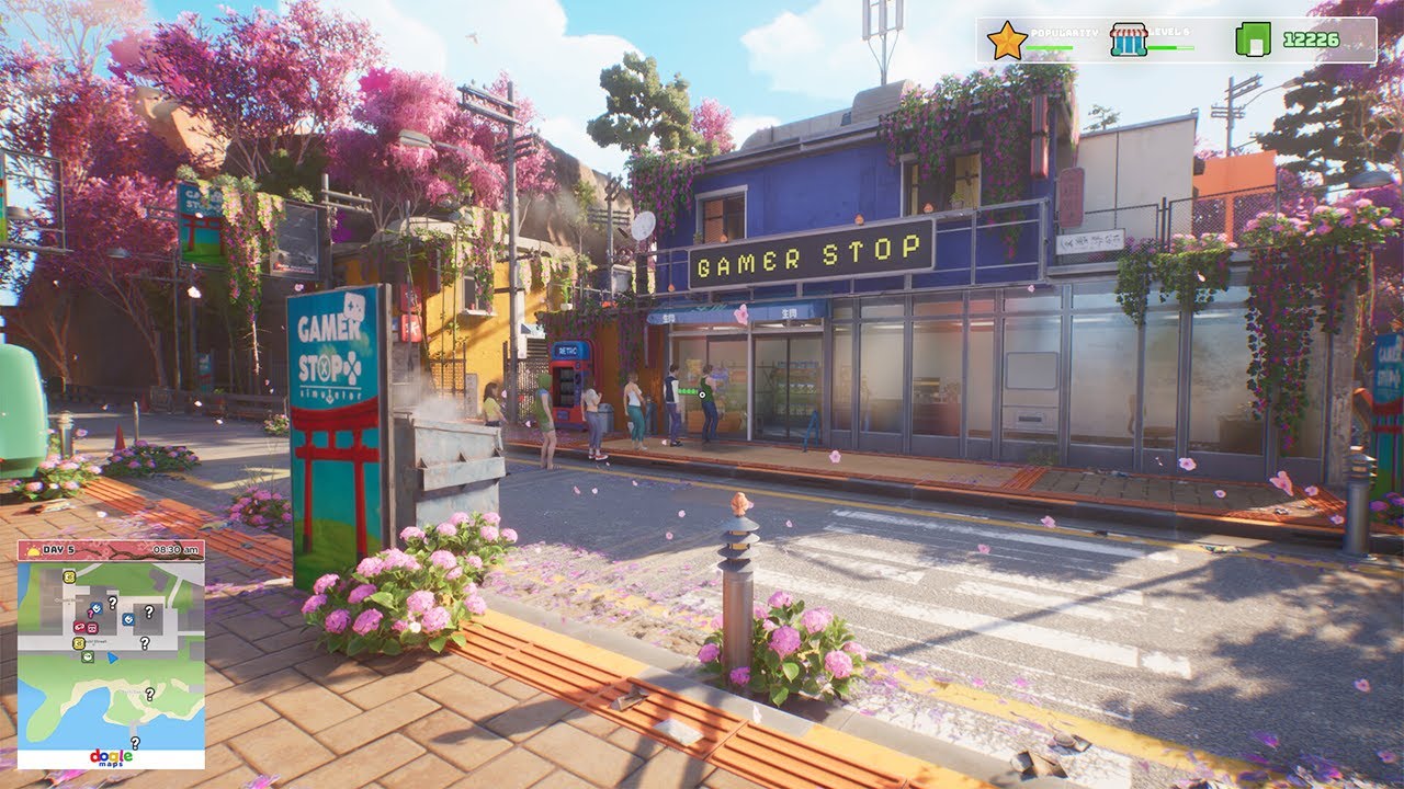 AKU BUKA TOKO GAME DI KOTA YANG INDAH.... Gamer Stop Simulator