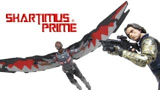 Marvel Legends Winter Soldier and Falcon Avengers Infinity War 2 Pack Hasbro Action Figure Review