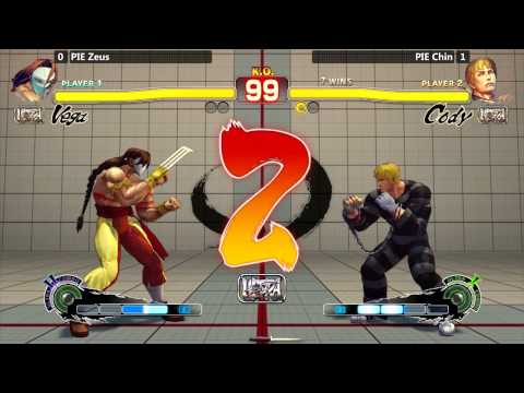 USF4 @ Last Man Standing 2 - PIE Chin (Cody) vs PIE Zeus (Vega) [720p/60fps]