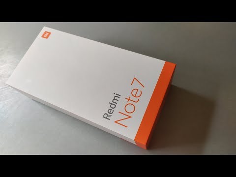 Redmi Note 7. Распаковка. Съёмка дороги из машины
