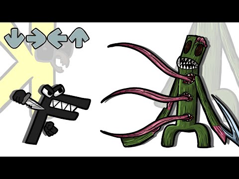 Alphabet Lore F Kills Creepy Rainbow Friends Green Part.2 ｜ RAINBOW FRIENDS ANIMATION