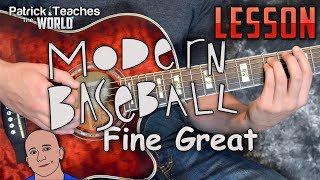 Modern Baseball-Fine Great-Guitar Lesson-Tutorial-How to Play