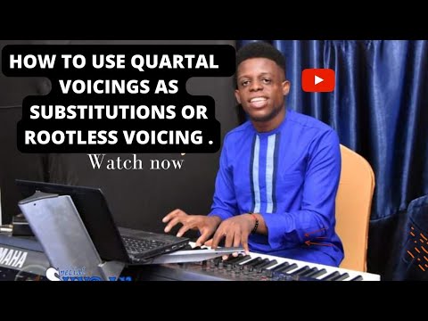 #how to use QUARTAL HARMONY AS SUBSTITUTIONS OR ROOTLESS VOICINGS ON PIANO// #pianolessons. 🎹😲