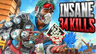 Mirage 34 KILLS and 7K Damage Intense Gameplay Apex Legends