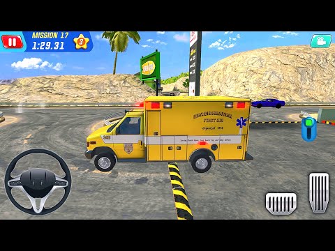 NY City Ambulance Truck Driving - Coast Guard Beach Rescue Team - Android Gameplay