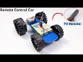 How To Make RC Remote Control Car With TV Remote
