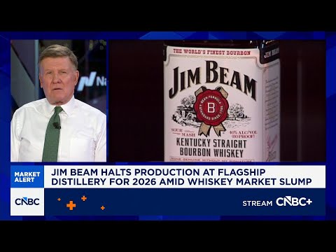 Jim Beam halts production at flagship distillery for 2026 amid whiskey market slump