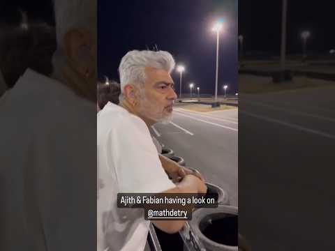 AjithKumar Sir latest video from the race track🤩🔥#Ajith #AjithKumar #vidaaMuyarchi #Goodbadugly
