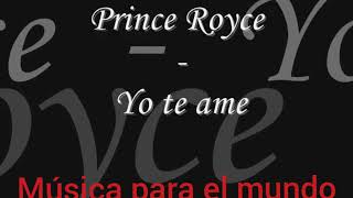 Prince Royce -- Yo te ame