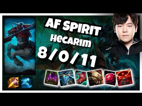 Hecarim vs Taliyah AF Spirit JUNGLE (8/0/11) - v11.5