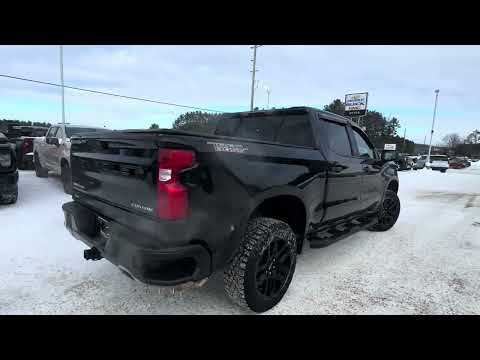 2023 Chevrolet Silverado 1500 Crew Cab Short Box 4-Wheel Drive Custom Trail Boss in Black for sale at Boyer Chevrolet Buick GMC Bancroft in Bancroft, ON