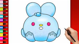 How to Draw Nee Doh Jelly Hops Bunny Squishy Fidget |  Easy Step by Step Drawing