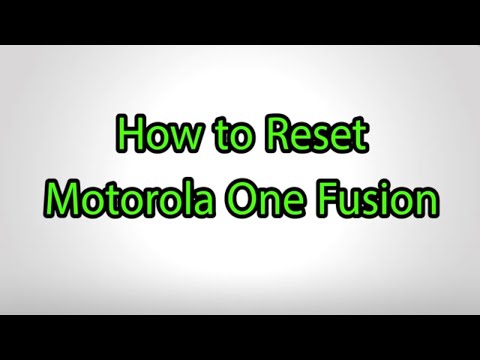How to Hard Reset Motorola One Fusion - Pattern Unlock