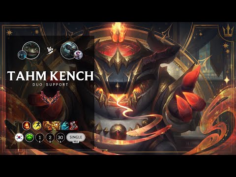 Tahm Kench Support vs Senna - KR Grandmaster Patch 12.9