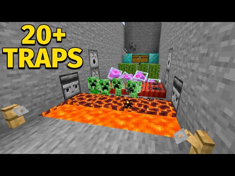 Minecraft: 20+ Ways To Make Traps!(bedrock)