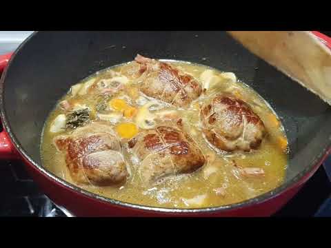 Recette paupiette de porc au four à la moutarde