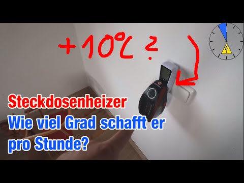 1 Stunde mit 500 W einen 20qm Raum heizen mit Steckdosenheizer.