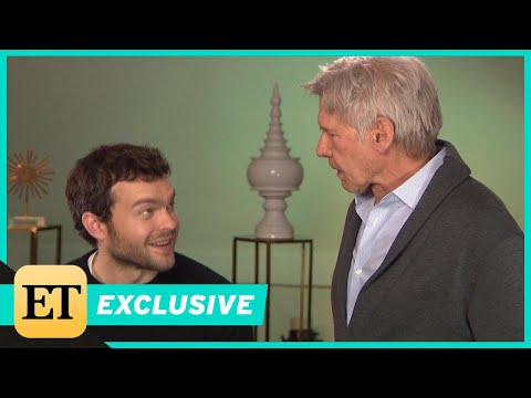 Watch Harrison Ford Surprise Young Han Solo Alden Ehrenreich During ET Interview (Exclusive)