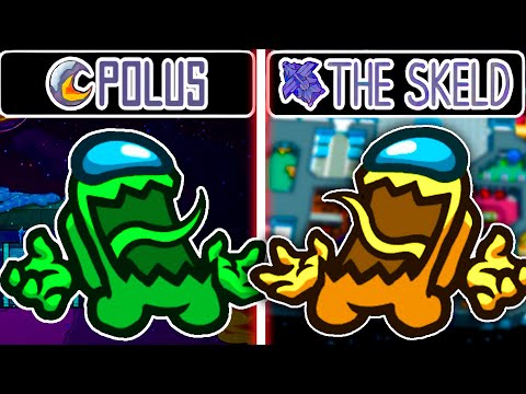 Among Us Hide N Seek (POLUS Map & SKELD Map) - Hider Gameplay - Seeker Gameplay