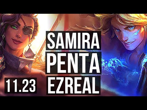 SAMIRA & Braum vs EZREAL & Lux (ADC) | Penta, Legendary, 19/5/6 | NA Master | 11.23