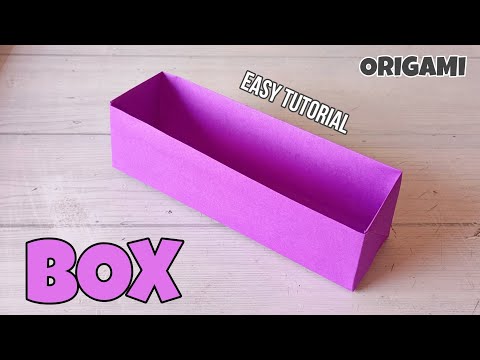 DIY LONG BOX EASY TUTORIAL ORIGAMI|HOW TO MAKE A PAPER BOX CRAFT|STEP BY STEP FOLDING|HANDMADE CRAFT