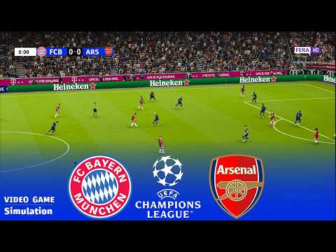 BAYERN MUNICH vs ARSENAL | UEFA Champions League 2026/2027 | Live SIMULATION eFootball PES 2021