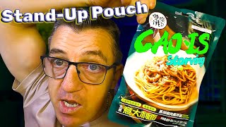 #лапшабыстрогоприготовления из Китая - Stand Up Pouch Spaghetti. В результате чеканья по сети, выяснилось что лапша эта сильно редкая. Из себя вкус этой лапши Б/П представляет вкус мяса в томатном соусе. А еще эта лапша как я понимаю