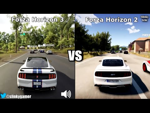 Forza Horizon 3 vs Forza Horizon 2 - Graphics and sound comparison gameplay