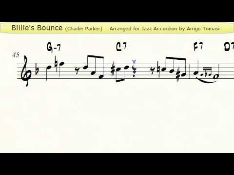 Billie's Bounce - Jazz Accordion Sheet music