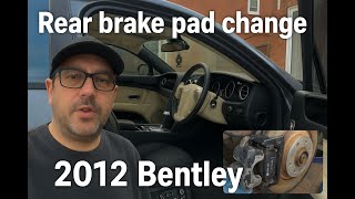 Bentley Brake Pad change - Detailed video  part 2