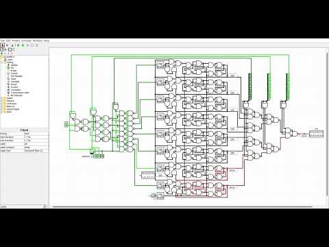 16-Bit 8 Word Memory (RAM8) | Logisim Nand2Tetris